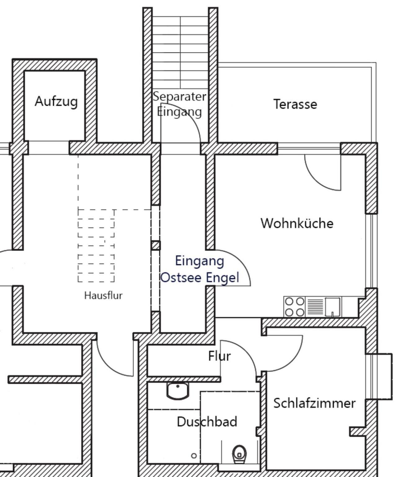 Ostsee Engel Ferienwohnung Baabe Exterior foto